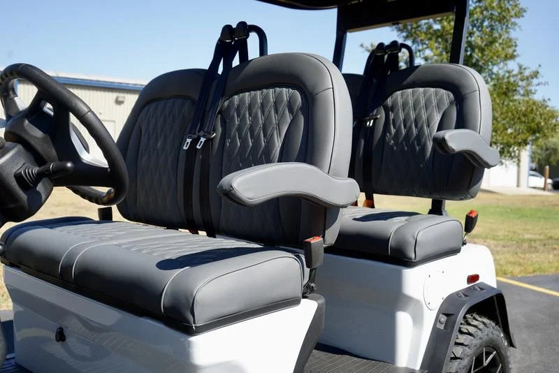 White 2024 Denago EV Rover XL Golf Cart for Sale image 3