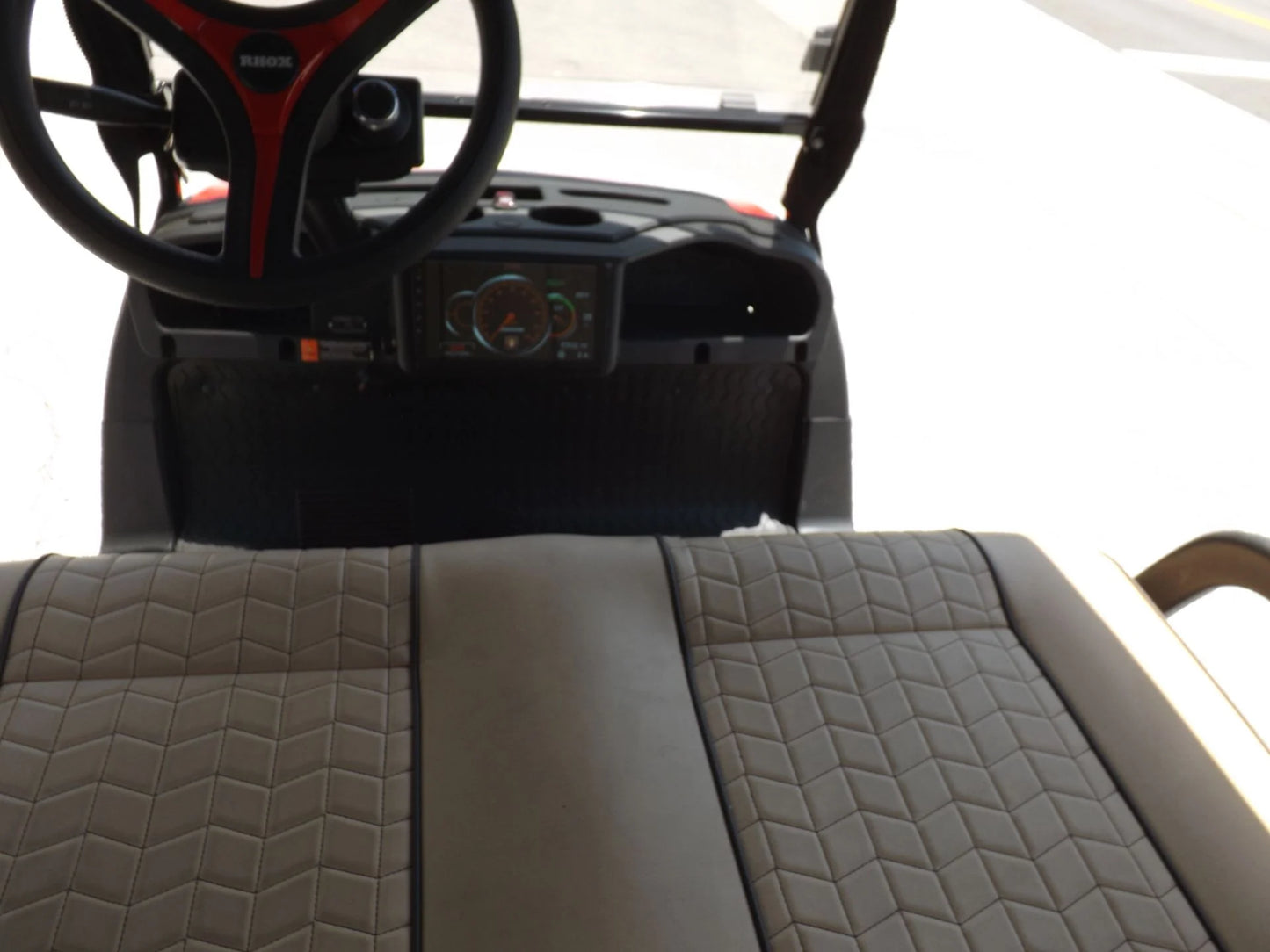 Red 2024 HONOR LSV 2+2 G1 Lifted Lithium Golf Cart for Sale image 5