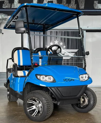 Blue 2024 Icon EV I40 Golf Cart for Sale image 2