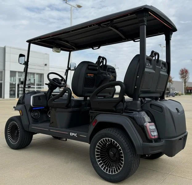 Black 2025 Epic E40FX Golf Cart for Sale image 6