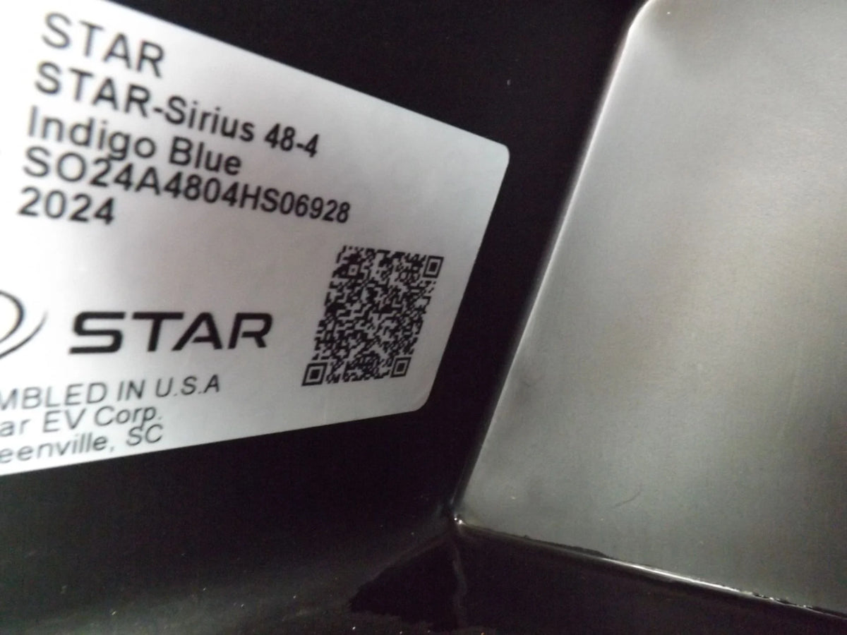 Black 2024 Star EV SIRIUS 4 Forward Lithium Golf Cart for Sale image 22