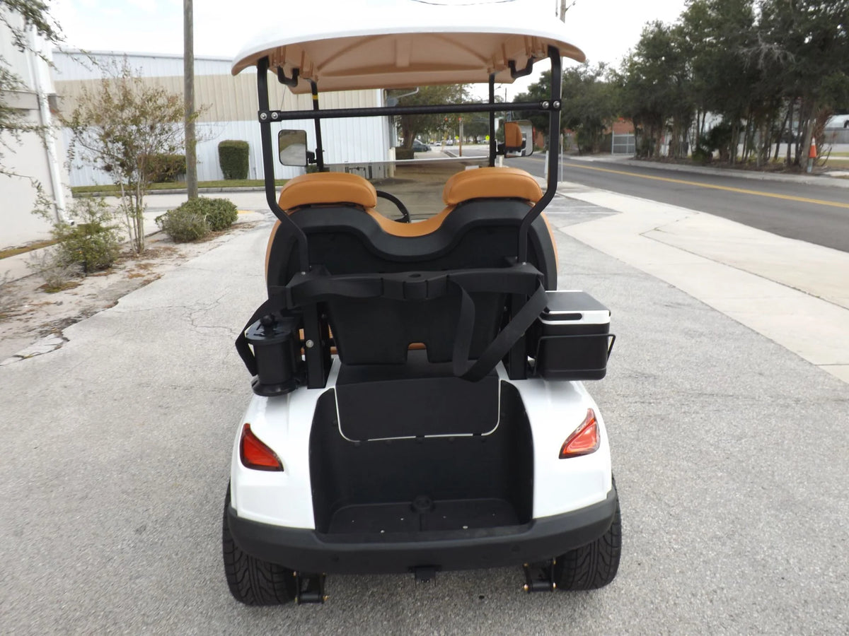 White 2024 GORILLA G2 LI 2 Pass Lithium Golf Cart for Sale image 3