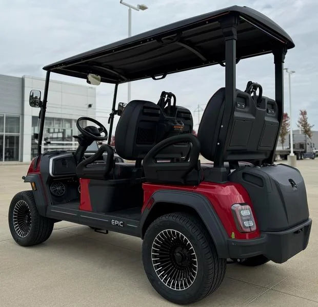 Red 2025 Epic E40FX Golf Cart for Sale image 6