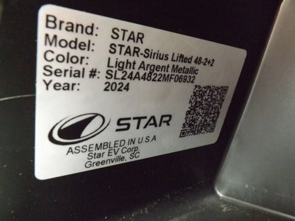 2024 Star EV SIRIUS 2+2 Lifted Lithium Golf Cart for Sale image 19