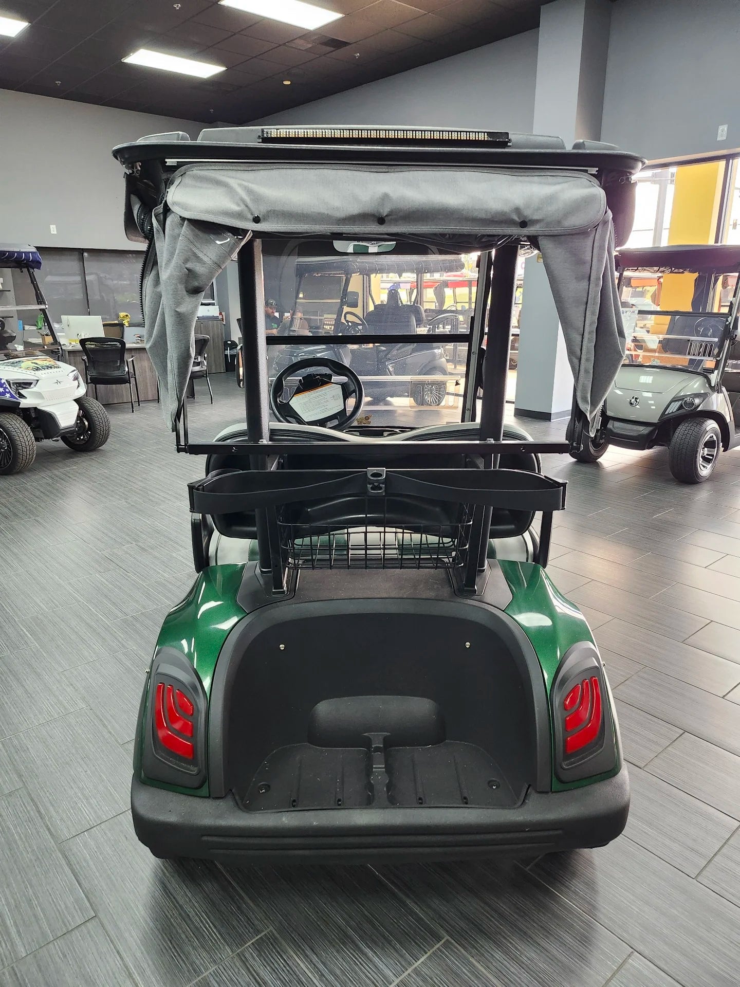 Green 2021 Yamaha Drive 2 QuieTech EFI Golf Cart for Sale image 5