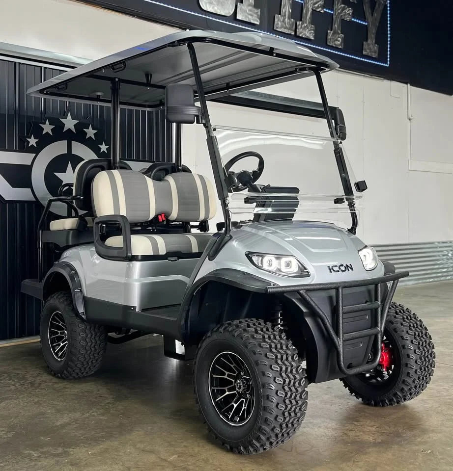 Gray 2024 Icon EV I40L Golf Cart for Sale image 2