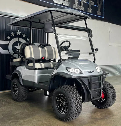 Gray 2024 Icon EV I40L Golf Cart for Sale image 2
