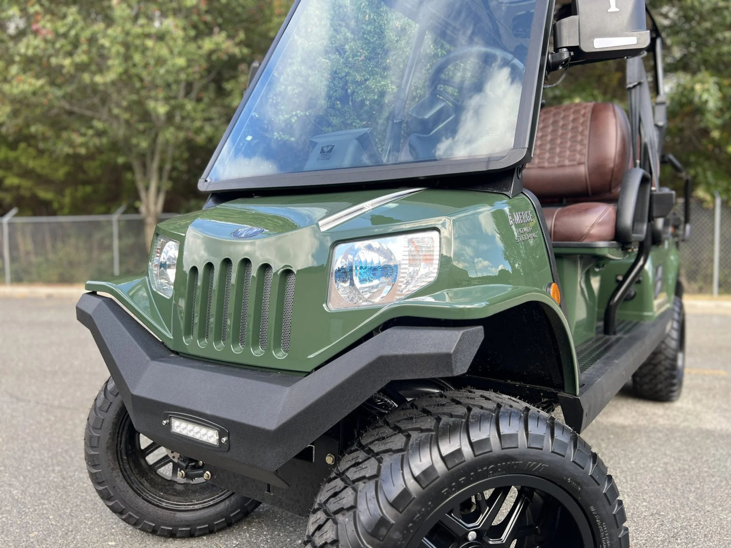 Green 2023 Tomberlin E4 Ghosthawk Defender Golf Cart for Sale image 1