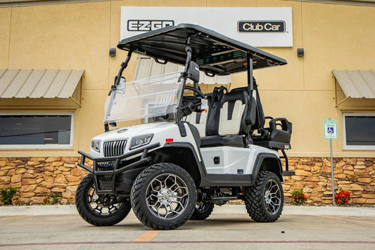 White 2024 EVolution D5 Maverick 2+2 Golf Cart for Sale image 0