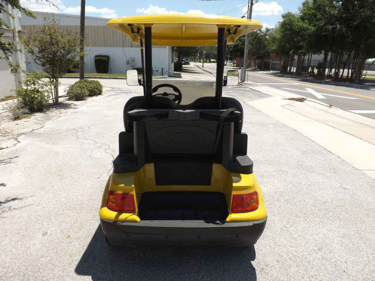 Yellow 2022 Advanced EV AEV 2 Golf Cart for Sale image 3