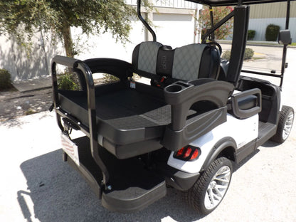 White 2023 HONOR LSV 2+2 G1 Lifted Lithium Golf Cart for Sale image 12