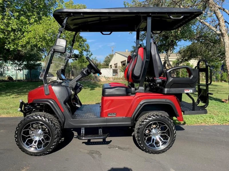 Red 2024 EVolution D5 Maverick 2+2 Golf Cart for Sale image 2