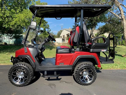 Red 2024 EVolution D5 Maverick 2+2 Golf Cart for Sale image 2