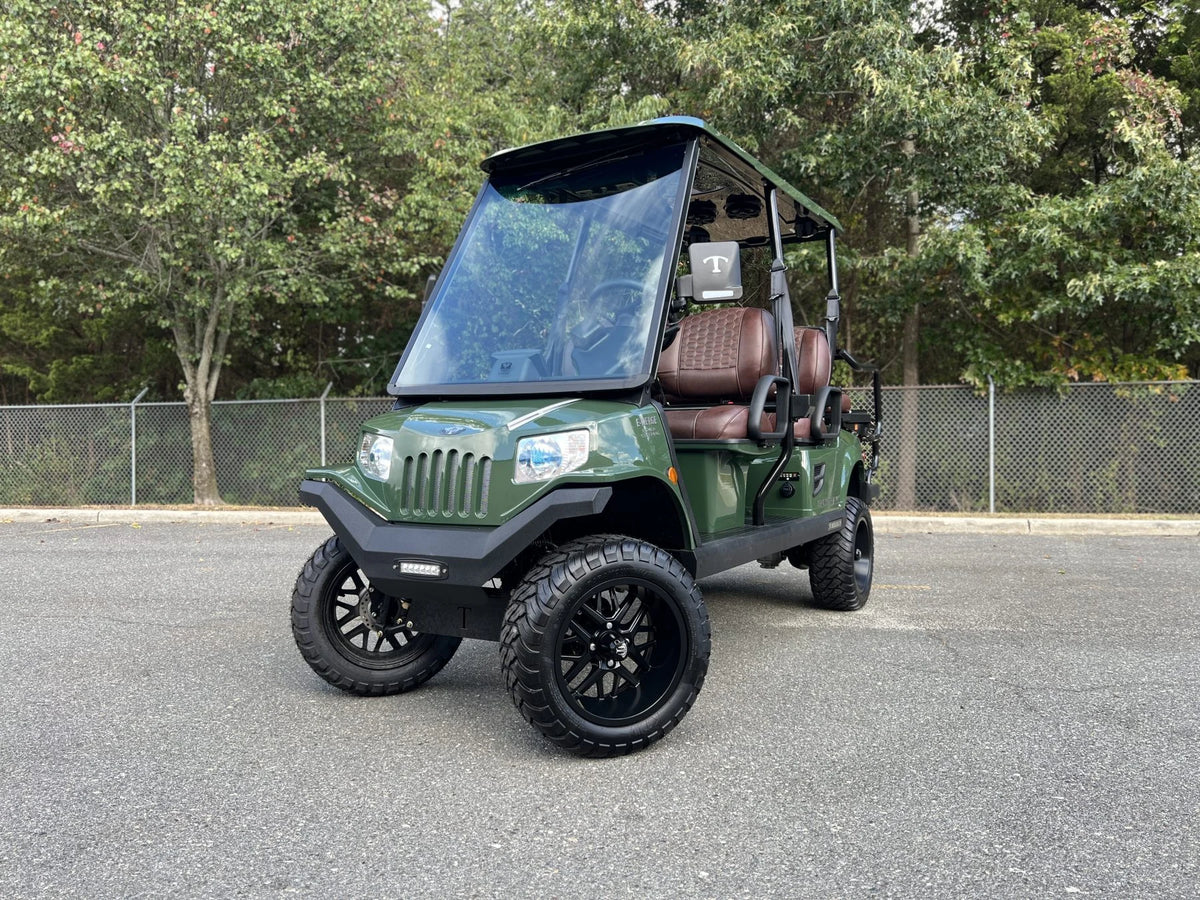 Green 2023 Tomberlin E4 Ghosthawk Defender Golf Cart for Sale image 0