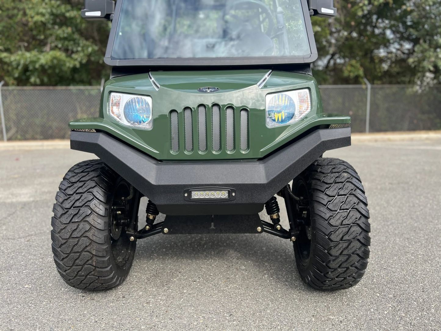 Green 2023 Tomberlin E4 Ghosthawk Defender Golf Cart for Sale image 3