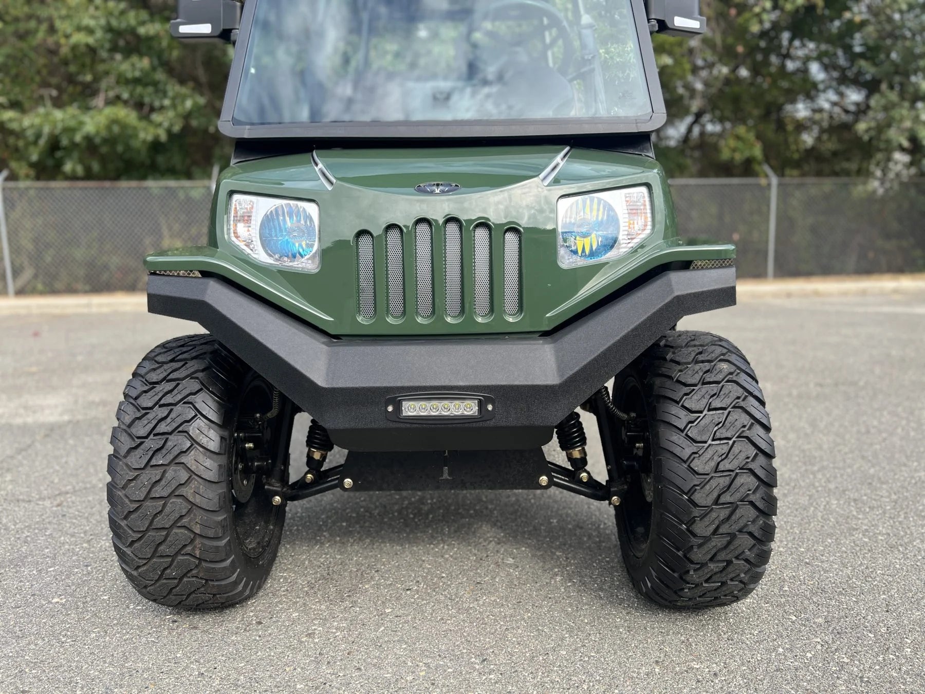 Green 2023 Tomberlin E4 Ghosthawk Defender Golf Cart for Sale image 3