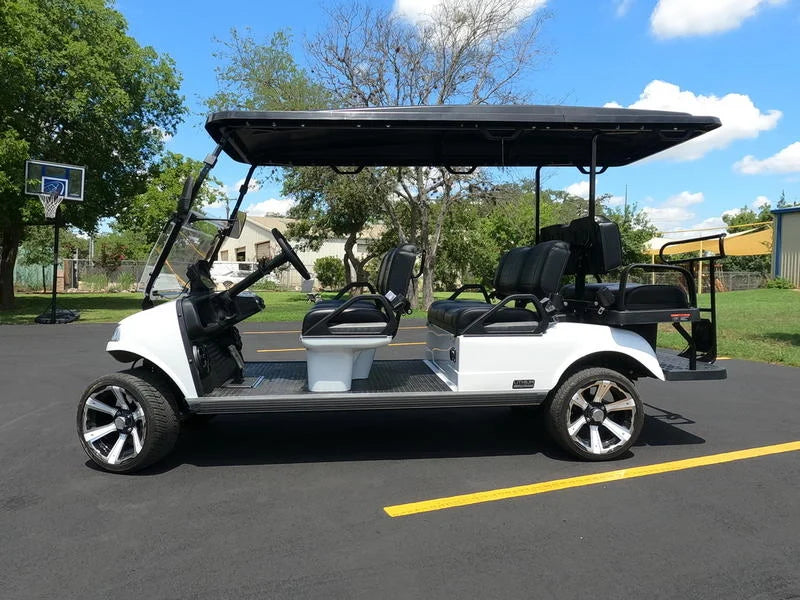 White 2024 EVolution Carrier 6 Plus Golf Cart For Sale image 1
