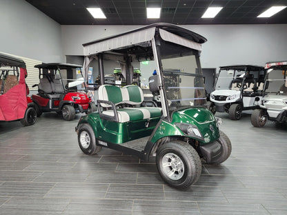 Green 2021 Yamaha Drive 2 QuieTech EFI Golf Cart for Sale image 0