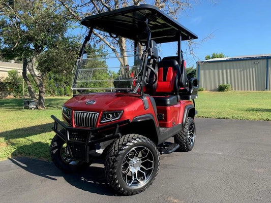 Red 2024 EVolution D5 Maverick 2+2 Golf Cart for Sale image 0