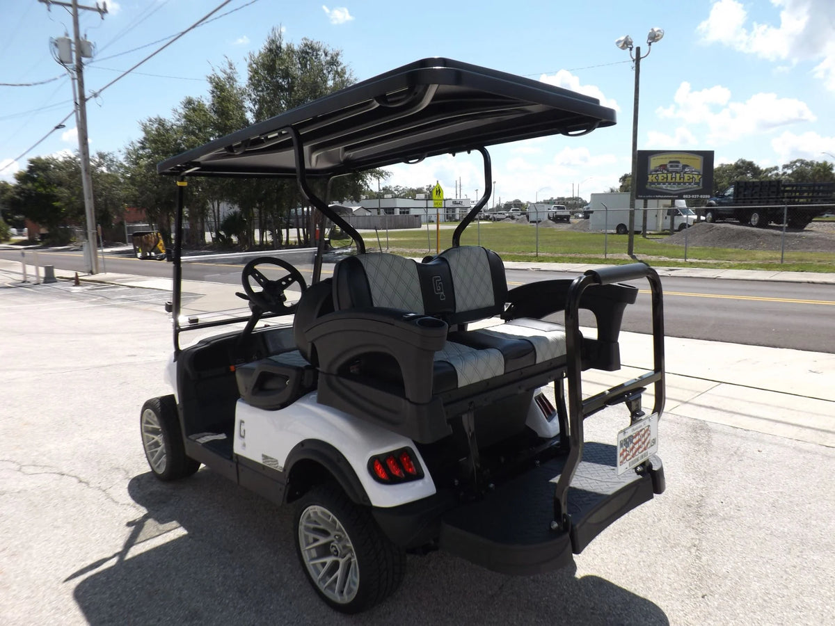 White 2023 HONOR LSV 2+2 G1 Lifted Lithium Golf Cart for Sale image 4