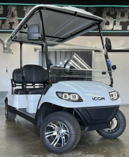 White 2024 Icon EV i40F Golf Cart for Sale image 1