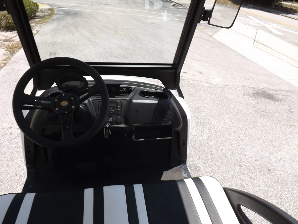 White 2022 Bintelli BEYOND 4P Lifted Golf Cart for Sale image 5