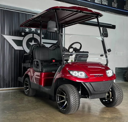 Red 2024 Icon EV I40 Golf Cart for Sale image 3