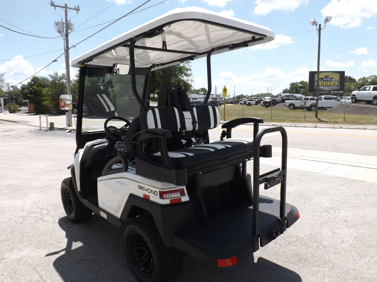 White 2022 Bintelli BEYOND 4P Lifted Golf Cart for Sale image 4