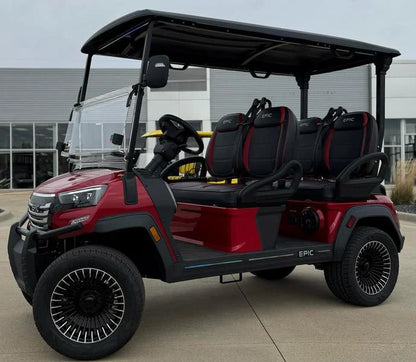Red 2025 Epic E40FX Golf Cart for Sale image 2