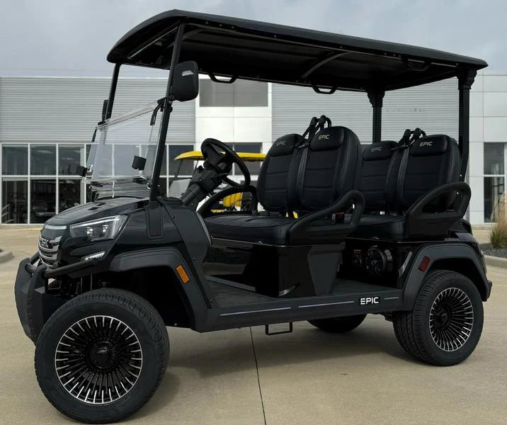 Black 2025 Epic E40FX Golf Cart for Sale image 2